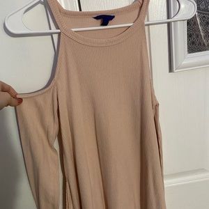 light pink long sleeve top
